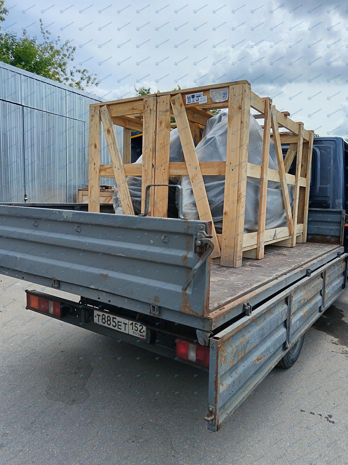 Отгрузка 2х поршневых компрессоров Remeza СБ4/Ф-500.LB75 в г. Нижний Новгород