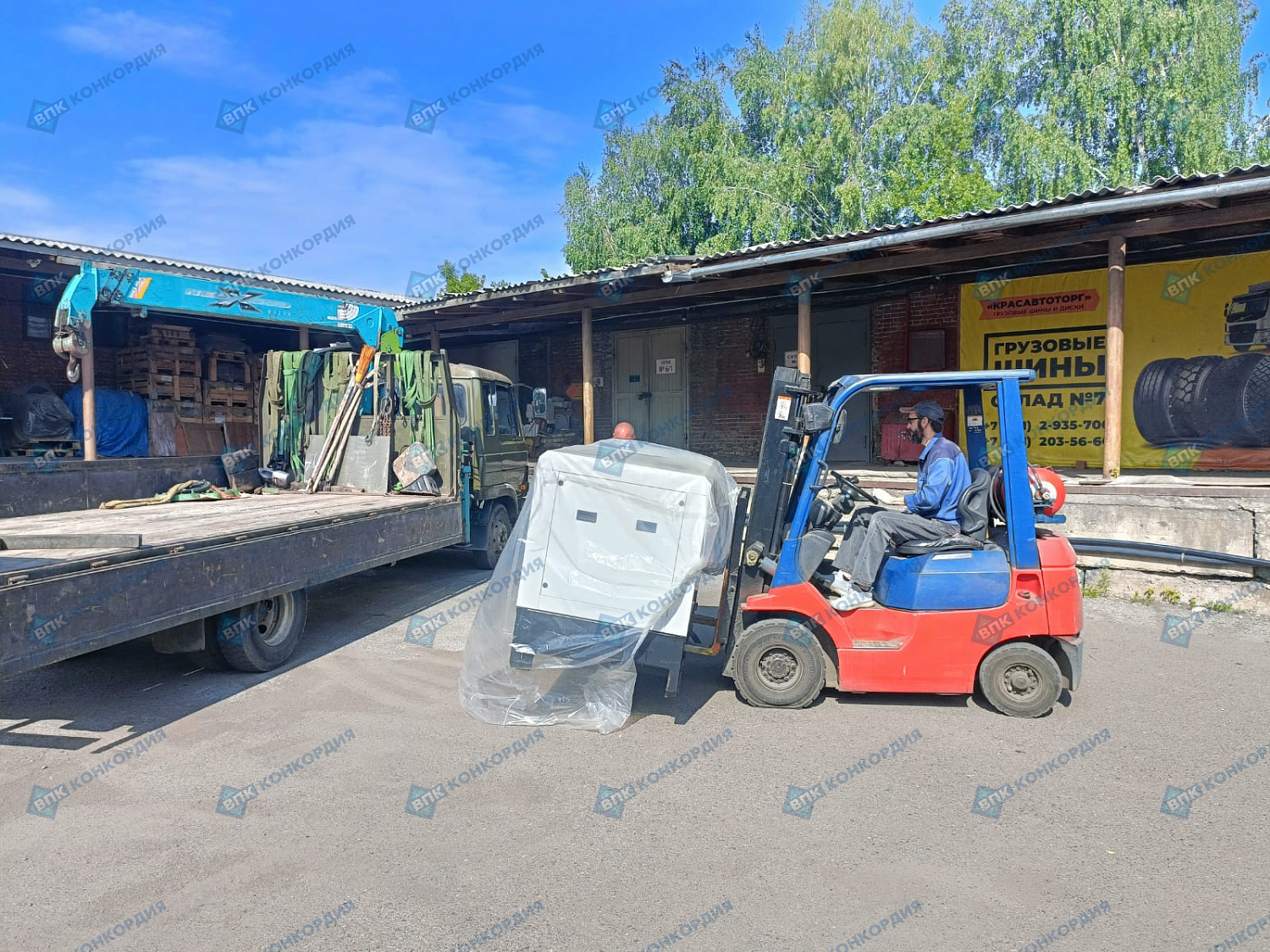 Отгрузка дизельного генератора Zammer AD-50-Т400 в кожухе без АВР в г. Красноярск