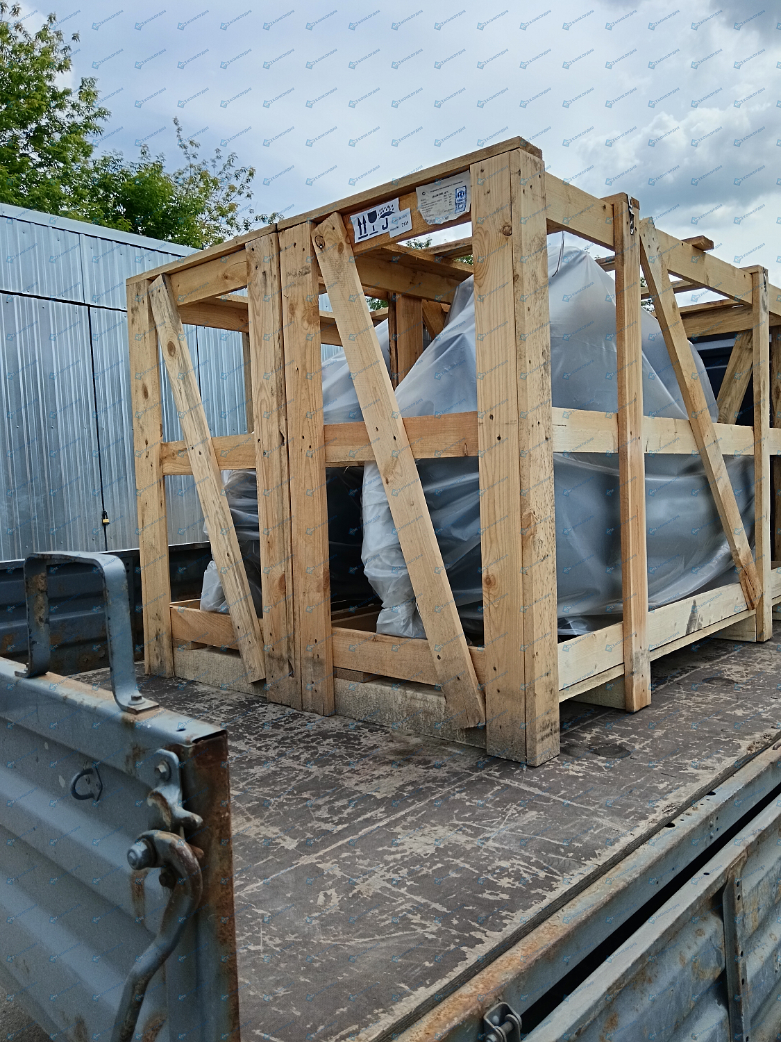 Отгрузка 2х поршневых компрессоров Remeza СБ4/Ф-500.LB75 в г. Нижний Новгород