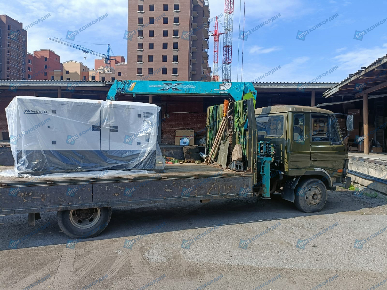 Отгрузка дизельного генератора Zammer AD-50-Т400 в кожухе без АВР в г. Красноярск