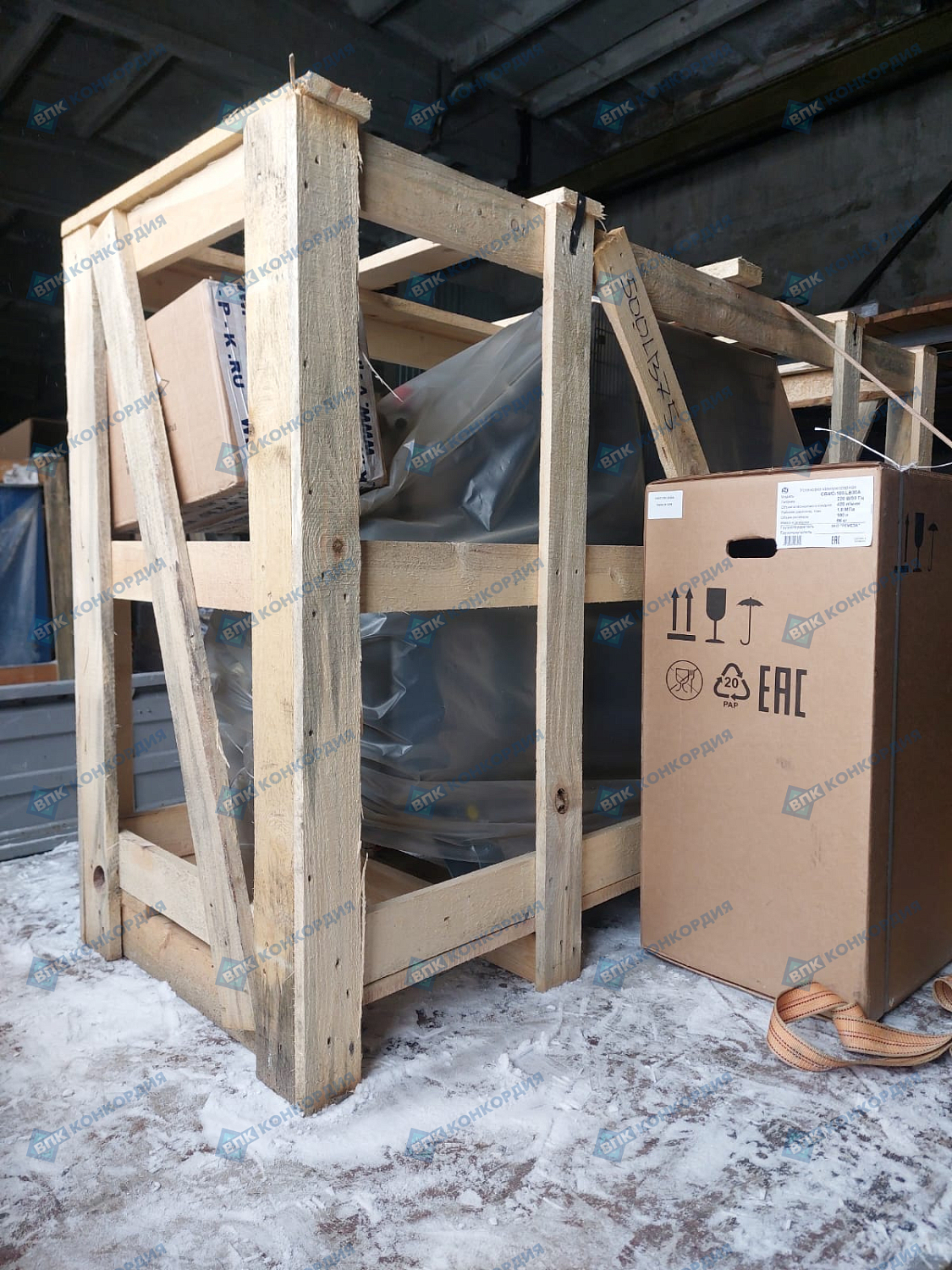 Отгрузка компрессора Remeza СБ4/С-100.LB30A и компрессора Remeza СБ4/Ф-500.LB75 в г. Новосибирск